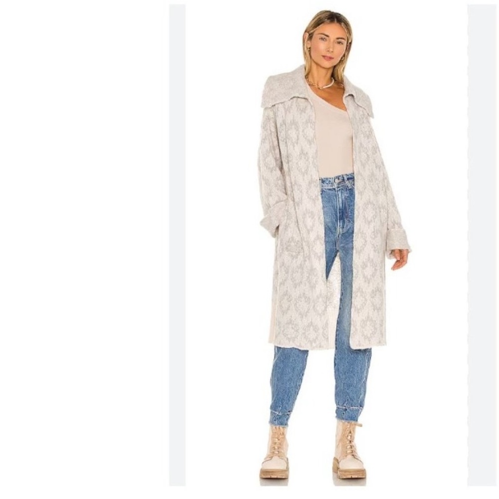 Free People Like A Diamond Sweater/Long Coat/duster Sz M